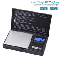 Balance de poche 0,01g 0,1g pour peser l'or, l'argent, les bijoux, la poudre, outil de pesage, balance électronique pour gemmes