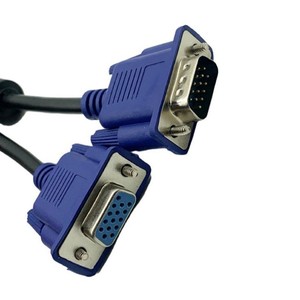 สาย VGA ชายต่อหญิง 1.5 ม. ทองแดงปลอดออกซิเจน พร้อมฉนวนถัก สำหรับเชื่อมต่อโปรเจคเตอร์และจอภาพ - Product Image 1