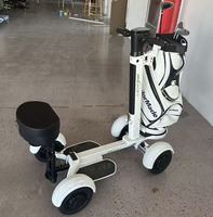 Scooter de golf électrique pliable tout-terrain à 4 roues pour parcours de golf, chariot de golf, chariot électrique