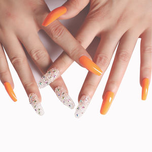 Gran oferta 24 unids/caja <span class=keywords><strong>puntas</strong></span> <span class=keywords><strong>de</strong></span> uñas <span class=keywords><strong>de</strong></span> ataúd con diamantes pequeños carne Rosa melocotón <span class=keywords><strong>Ballet</strong></span> parche <span class=keywords><strong>de</strong></span> manicura extraíble Prensa en <span class=keywords><strong>puntas</strong></span> <span class=keywords><strong>de</strong></span> uñas - Product Image 3