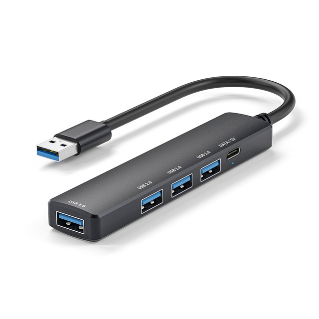 USB 3.0 Hub Type c Charge Sync Data Ultra-Slim USB Splitter for MacBook Laptop Surface Pro PS4 PC Drive Flash Drive