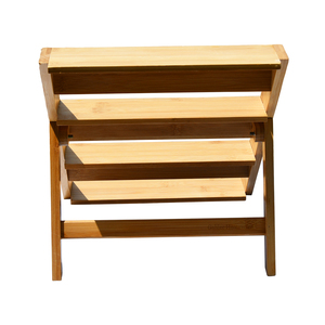 Kitchen Tabletop Cabinet <b>Free</b>-<b>Standing</b> Wooden Spice Rack Bamboo Folding 3-Tier Storage <b>Shelving</b> for Condiments - Product Image 4