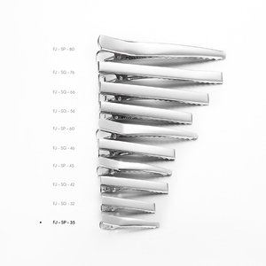 Fermagli per Capelli in Metallo Argentato Personalizzati da 3,5 CM con Rivetti per Ragazze - Accessori per Regali - Product Image 3