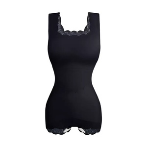 Al por mayor Faja pantalón moldeadora de encaje, suave y lisa, de tallas grandes, con efecto levanta glúteos, de cintura alta, alta elasticidad y control de abdomen - Product Image 6