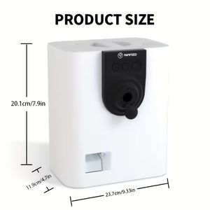 Distributeur automatique de nourriture pour animaux de compagnie, distributeur de nourriture interactif intelligent, application de contrôle à distance, machine d'alimentation pour chiens et chats, blanc - Product Image 1
