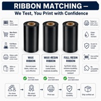 Étiquette thermique haute résistance avec ruban cire-résine, autocollant code-barres résistant à l'usure pour le suivi des actifs en usine