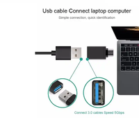 Venta caliente tipo C OTG adaptador IOS macho a USB 3,0 a tipo hembra OTG adaptador para iPhone teléfono móvil Salida de CA