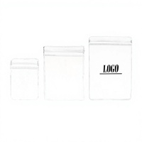 Pochettes zippées transparentes en PVC pleine taille anti-ternissement, imprimées par gravure, recyclables, pour le rangement de bijoux (boucles d'oreilles, lunettes)