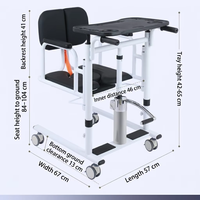Chaise de transfert multifonctionnelle de classe I, légère, réglable, durable, de haute qualité, avec garantie de 3 ans