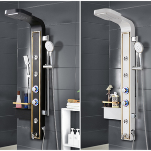 Hotel Large Capacity Thermostatic <strong>Shower</strong> <strong>Plate</strong> with LED Light Bathroom 304 Stainless Steel <strong>Shower</strong> Set - Product Image 2