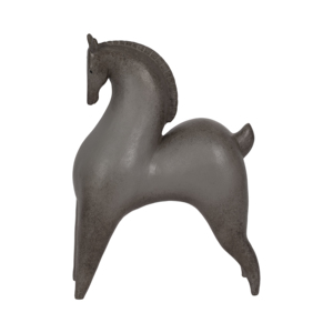 Scultura in Resina di Cavallo Curvo, Decorazione Moderna per Casa, Soggiorno, Bagno, Ufficio, Esposizione su Mensola - Product Image 1