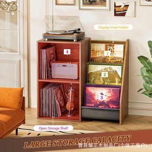 Simple floor-<b>standing</b> bookshelf, <b>record</b> cabinet, floor-<b>standing</b> storage unit, modular storage cabinet - Product Image 3