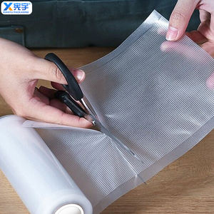 ม้วนถุงสุญญากาศแบบนูนลาย  ไนลอน PE หนาพิเศษ ป้องกันกลิ่น  สำหรับบรรจุภัณฑ์อาหารเกรดอาหาร  สำหรับบรรจุไก่ทอดแช่แข็ง <span class=keywords><strong>พิซซ่า</strong></span> - Product Image 2