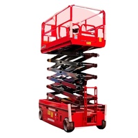 Plateforme élévatrice à ciseaux électro-hydraulique DAHUI 4-18m, véhicule de levage mobile pour travaux en hauteur, acier au carbone, capacité 113kg, personnalisable