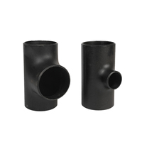 Raccord en T égal à souder bout à bout, résistant aux hautes températures, peinture antirouille noire pour applications pétrolières, gaz et chimiques 1600 PSI/Classe 3000