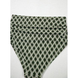 Sevgili-Aşk Toptan Moda Noktalı File Ekose Patchwork Yüksek Bel Bikiniler Kadınlar İçin - Product Image 6