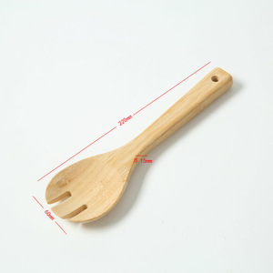 Cuchara de cocina de bambú, ligera, de color sólido, solo se puede lavar a mano, para utensilios para freír. - Product Image 4