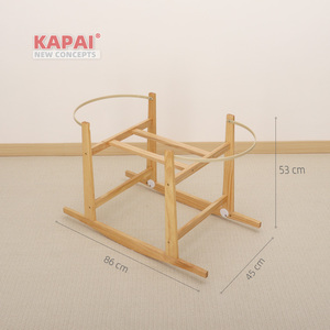 Support de berceau Moses <span class=keywords><strong>en</strong></span> bois massif moderne pour chambre à coucher et salon - Product Image 3