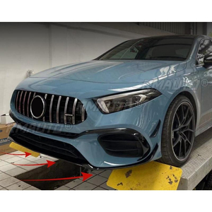 Mercedes Benz W177 A180 A200 A220 A35 A45 AMG 2018+ Araç Ön Tampon Splitter Difüzör Gövde Kiti Tampon Koruyucu Kapak - Product Image 3