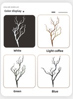 D231 branches d'arbre artificielles brindilles de corail bois de cerf casque décor pour salon paysage ornements de noël