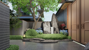 Nexus Villa Design de paysage de parc écologique moderne Planification globale d'écologisation extérieure avec solution de conception graphique de rendu 3D - Product Image 3