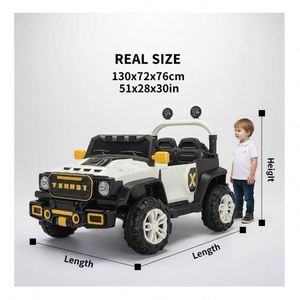 Kids Electric Ride-On Car 4 <b>Wheels</b> Quad 390 Motor 12V7Ah Battery App Steering USB Music Flash Beam Durable <b>Plastic</b> 2 to 4 Years - Product Image 3