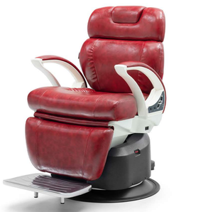 Silla de Barbero Eléctrica de Metal de Diseño Moderno, Muebles y Equipos para Salón de Belleza con Funciones Hidráulicas Reclinables y Giratorias de 360 Grados - Product Image 4