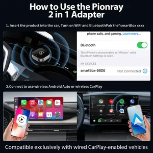 2025 New <strong>Wireless</strong> CarPlay <strong>Adapter</strong> 5Ghz WiFi Type-C/USB Plug Play Compatible with <strong>Android</strong> <strong>Auto</strong> and CarPlay - Product Image 2