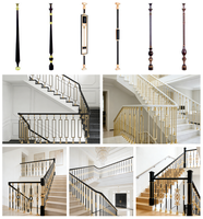 Spindles en aluminium durables, résistants à la rouille et à l'eau, faciles à installer, pour escaliers intérieurs modernes, balustrades et rampes.