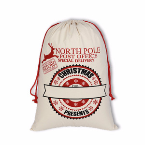 Bolsas de Compras Navideñas de Lona de Gran Tamaño, Bolsa de Santa Claus para Regalos de Navidad - Product Image 3