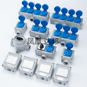 Enchufe e interruptor a prueba de explosiones, tipo 86, 10A, 16A, 220V, enchufe individual de cinco orificios resistente al agua para uso en interiores - Product Image 1