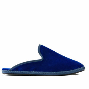 Pantofole <span class=keywords><strong>da</strong></span> <span class=keywords><strong>Uomo</strong></span> in Velluto Blu Navy con Logo Personalizzato, Borsa con Coulisse Abbinata e Opzione Logo Personalizzato per Uso Domestico - Product Image 5