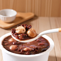 GuoBuLi Porridge aux huit trésors et aux graines de lotus, Soupe instantanée à la peau de mandarine, Pâte de haricots rouges, 200g, Boîte de 24 canettes sans conservateurs, Chine