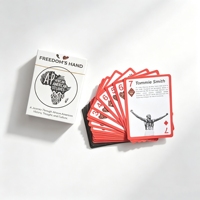 Vente flash - Cartes à jouer personnalisées avec logo brodé - Utilisation familiale et pour les fêtes - Emballées dans une boîte en papier personnalisée