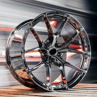 Rines de Aleación Forjados Personalizados de 18-22 Pulgadas, Acabado Gris Metálico, Nuevos, ET de 25 mm, Cubos de Rueda para Automóvil