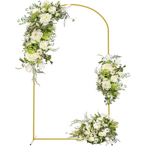 <span class=keywords><strong>ซุ้ม</strong></span>โค้งโลหะสีทอง MKMJ ขนาด 7.2 ฟุต สำหรับงานแต่งงาน <span class=keywords><strong>ป้าย</strong></span>ทางเดิน ขาตั้งลูกโป่ง ฉากหลังถ่ายภาพ - Product Image 5