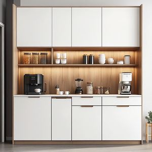 Modern Luxury 1-Piece Solid Wood <b>Sideboard</b> Cabinet with Customized Color <b>for</b> Hotel Bedroom Dining and Living Room - Product Image 4