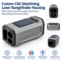 Boîtier de télémètre laser sur mesure usiné CNC avec écran couleur, coque d'instrument de mesure de précision en aluminium