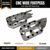 Repose-pieds larges CNC Zhicheng pour moto tout-terrain, antidérapants, en alliage d'aluminium, pour Dirt Bike, modèle Sur-Son Ultra Bee