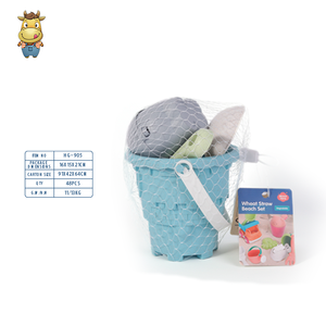 Ensemble de jouets de plage et d'eau en paille de blé pour enfants, 8 pièces, seau, pelle et moules - Product Image 5