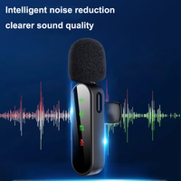 H19 Briquet Micro Téléphone pour Téléphone Interview Vidéo Vlog Mini Sans Fil Lavalier Mic 360 ° Surround Sound Pickup One Drag One