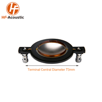 HF-34T 8 Ohm 34,4 mm Haut-parleur à compression Tweeter Diaphragme en titane Bobine de haut-parleur