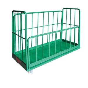 KY-531 Kanat Steel Heavy Duty <b>Foldable</b> Enclosed Platform Load Cage Cart 150kg Capacity Four-Wheel Lockable Portable OEM Shopping - Product Image 1