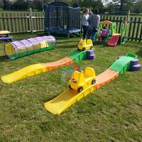 Manège de montagnes russes pour enfants, jouet éducatif en plastique pour l'extérieur, idéal pour les jardins, les écoles et les centres commerciaux