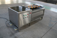 Machine à laver et à éplucher les légumes racines à petite échelle entièrement automatique à haut rendement