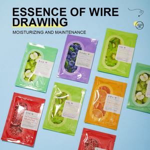 Masque facial en feuille bio 25 ml en gros, marque privée, aux fruits (myrtille, orange, grenade rouge) - Product Image 2