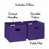 Cubos de Almacenamiento Plegables con Asas, Caja de Almacenamiento de Tela Plegable para Estantes de Armario, Contenedores de Almacenamiento Duraderos para Organización