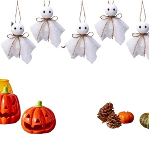 Adornos colgantes de fantasmas de Halloween, juego de 16 piezas de 3 pulgadas, decoración interior para decoraciones de fiestas de Halloween - Product Image 5