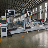 Scie à découper automatique CNC à double tête pour profilés en aluminium, pour fenêtres en PVC/UPVC, motorisée 380V/220V