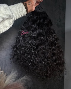 Stock USA 100% Capelli Umani Naturali Vergini Vietnamiti Lisci, Indiani, Birmani, Ricci Afro, Pixie, Italiani Grezzi, con Onde Profonde, <span class=keywords><strong>in</strong></span> Fasci, All'ingrosso - Product Image 2